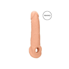 REALROCK Penis Sleeve 9 - péniszköpeny (21,5cm) - natúr péniszköpeny
