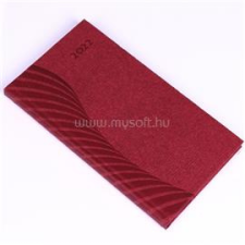 REALSYSTEM 2023-as Amigo 5811-59 álló bordó zsebnaptár (5811-59) naptár, kalendárium