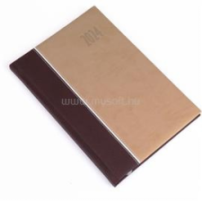 REALSYSTEM 2024-es Kensington 5611-76 B5 heti beosztású barna határidőnapló (5611-76) határidőnapló