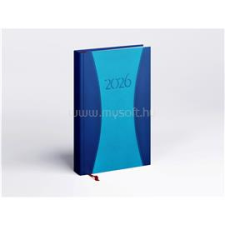 REALSYSTEM Határidőnapló Prémium A B/5, heti krémszínű lapokkal kék 2026. (REALSYSTEM_37087) határidőnapló