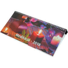 REALSYSTEM Képes asztali naptár - Meditáció 7941 - zöld naptár, kalendárium