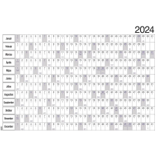 REALSYSTEM Plakátnaptár 2 oldalas éves tervezővel 980x680mm, Realsystem 2024. naptár, kalendárium
