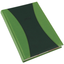 REALSYSTEM Prémium-A B5 heti beosztású határidőnapló, Zöld naptár, kalendárium