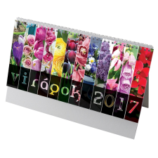 REALSYSTEM Virágok, képes álló asztali naptár RS7981 naptár, kalendárium