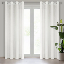  Rebecca fényáteresztő függöny finom esőszerkezettel Krémszín 140x250 cm lakástextília