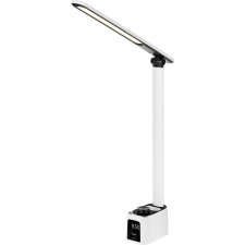 Rebel KOM1019 Stolní lampa s hodinami, 72 LED, bílá (KOM1019) világítás