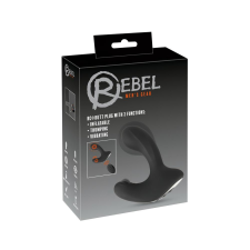 Rebel RC - akkus, rádiós pumpálható anál vibrátor (fekete) anál