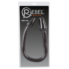 Rebel Rebel Double Plug - dupla kúp anál dildó (fekete) műpénisz, dildó