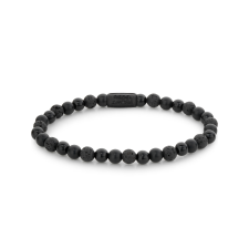 Rebel & Rose Bracelet Black Rocks RR-60088-B-M Unisex, karkötő