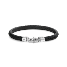 Rebel & Rose Bracelet Half Round Braided RR-L0133-S-L+ mens, karkötő