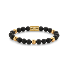 Rebel & Rose Bracelet Matt Black Madonna RR-8DV05-G-L mens, karkötő