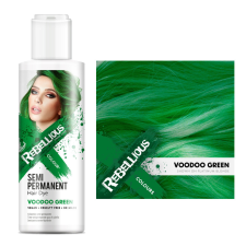 Rebellious Colour - Hajszínező Krém - Voodoo Green 100ml hajfesték, színező