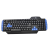 Rebeltec Warrior QWERTY PL USB Vezetékes fekete-kék gamer billentyűzet