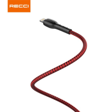 Recci Kab recci rtc-n16lr 3a lightning-usb szövet kábel, piros - 1m 6955482562321 kábel és adapter