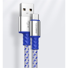  RECCI RTC-N33M Micro-USB szövet kábel - 2m kábel és adapter