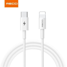 Recci RTC-P05CL USB Type-C - Lightning adat- és töltőkábel 1,5m fehér (RTC-P05CL) - Adatkábel mobiltelefon kellék
