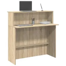  Recepciós pult sonoma tölgy 100x50x103,5 cm szerelt fa bútor