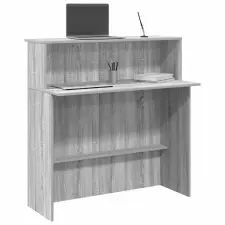  Recepciós pult szürke sonoma 100x50x103,5 cm szerelt fa bútor