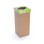 Recobin Szelektív hulladékgyűjtő, újrahasznosított, 60 l, RECOBIN Office, zöld (URE003)