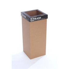 Recobin Szelektív hulladékgyűjtő, újrahasznosított, angol felirat, 60 l, RECOBIN "Office", fekete mappa