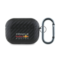 Red Bull PU Carbon tok for AirPods Pro készülékhez fekete fülhallgató, fejhallgató tok