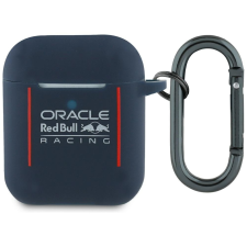 Red Bull RBA2SIVSV Silicone Logo & Lines tok AirPods 1/2 - piros fülhallgató, fejhallgató tok