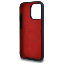 Red Bull RBHMP15L24SIILVR Silicone Red Ring MagSafe-kompatibilis tok iPhone 15 Pro - sötétkék tok és táska