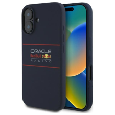 Red Bull RBHMP16S24SIHSRV Silicone Horizontal Logo MagSafe-kompatibilis tok iPhone 16 - sötétkék tok és táska