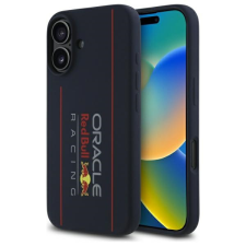 Red Bull RBHMP16S24SIOLRV Silicone Vertical Logo MagSafe-kompatibilis tok iPhone 16 - sötétkék tok és táska