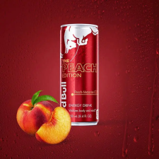  Red Bull The Peach Edition barack ízű energiaital 250ml üdítő, ásványviz, gyümölcslé