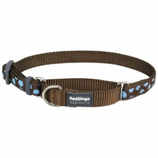 Red Dingo Blue Spots Brown Large Martingale nyakörv nyakörv, póráz, hám kutyáknak