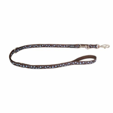 Red Dingo Blue Spots Brown multi-purpose póráz 200 cm Large nyakörv, póráz, hám kutyáknak