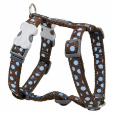 Red Dingo Blue Spots Brown XS Dog hám nyakörv, póráz, hám kutyáknak