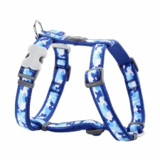 Red Dingo Camouflage Dark Blue Medium Dog hám nyakörv, póráz, hám kutyáknak