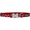 Red Dingo nyakörv Design Stars White on Red 12 mm x 20-32 cm