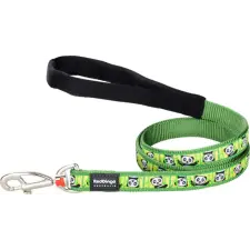 Red Dingo Panda Lime kutya póráz 100-180 cm XS nyakörv, póráz, hám kutyáknak