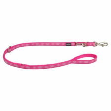 Red Dingo Paw Impressions Hot Pink multi-purpose póráz 200 cm Small nyakörv, póráz, hám kutyáknak