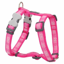Red Dingo Paw Impressions Hot Pink XLarge Dog hám nyakörv, póráz, hám kutyáknak