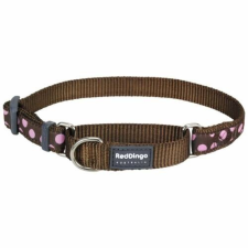 Red Dingo Pink Spots Brown Small Martingale nyakörv nyakörv, póráz, hám kutyáknak