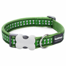 Red Dingo Reflective Green Medium kutya nyakörv nyakörv, póráz, hám kutyáknak