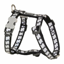 Red Dingo Reflective Ziggy Black XLarge Dog hám nyakörv, póráz, hám kutyáknak