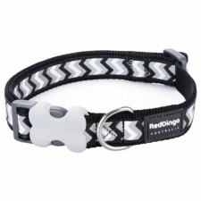 Red Dingo Reflective Ziggy Black XS kutya nyakörv nyakörv, póráz, hám kutyáknak