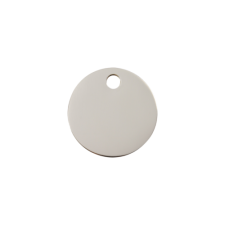 Red Dingo Rozsdamentes acél biléta kör forma nyakörv, póráz, hám kutyáknak