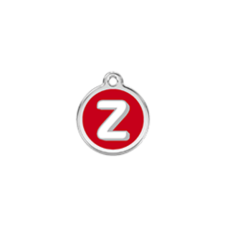 Red Dingo Rozsdamentes Z betű mintás acél biléta nyakörv, póráz, hám kutyáknak