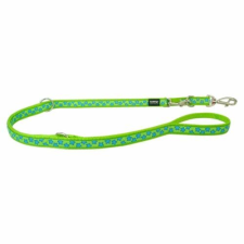 Red Dingo Stars Lime multi-purpose póráz 200 cm Small nyakörv, póráz, hám kutyáknak