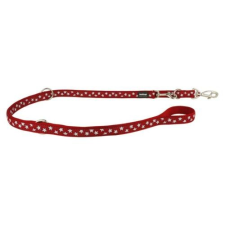 Red Dingo Stars Red multi-purpose póráz 200 cm Medium nyakörv, póráz, hám kutyáknak