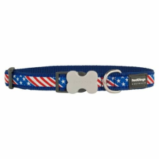 Red Dingo US Flag Dark Blue Large kutya nyakörv nyakörv, póráz, hám kutyáknak