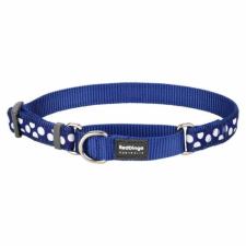 Red Dingo White Spots Dark Blue Large Martingale nyakörv nyakörv, póráz, hám kutyáknak
