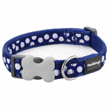 Red Dingo White Spots Dark Blue Small kutya nyakörv nyakörv, póráz, hám kutyáknak