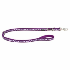 Red Dingo White Spots Purple multi-purpose póráz 200 cm Small nyakörv, póráz, hám kutyáknak